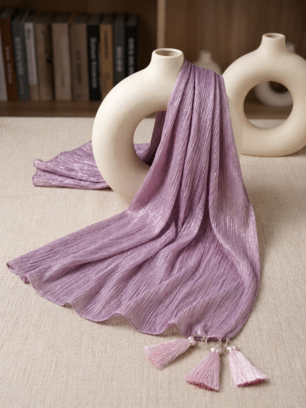 Luxe Shimmer Silk Crinkle Hijab