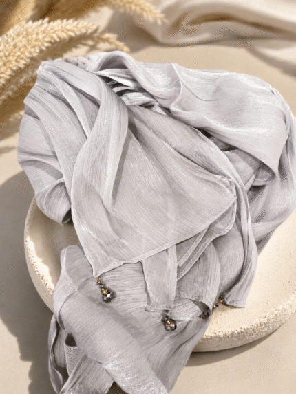 Shimmer Crinkle Silk Hijab